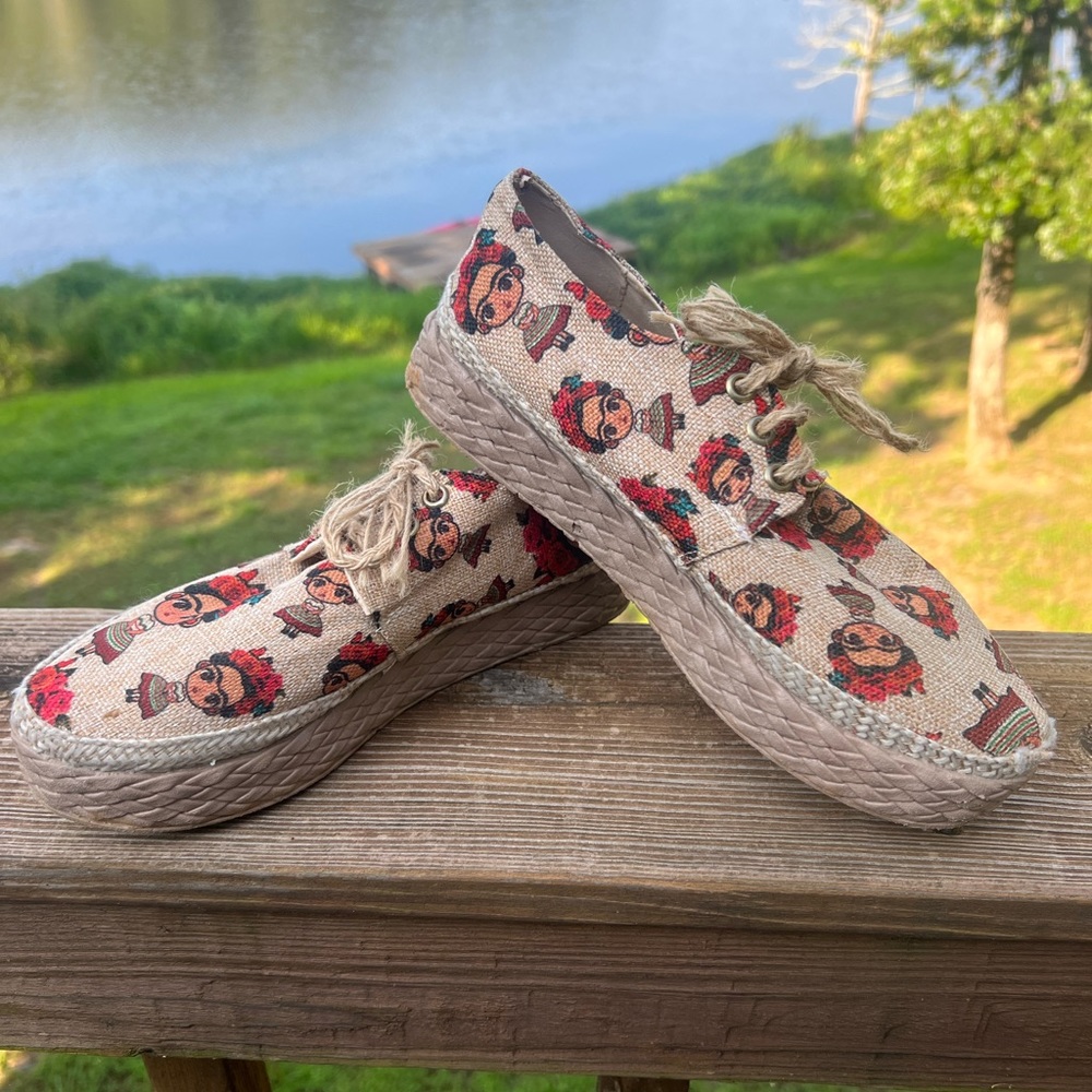 Zipolite Mexican Doll Lace up Shoes